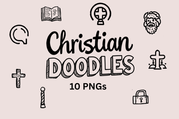 Christian Doodle Icons: Faith-Inspired Design Made Simple