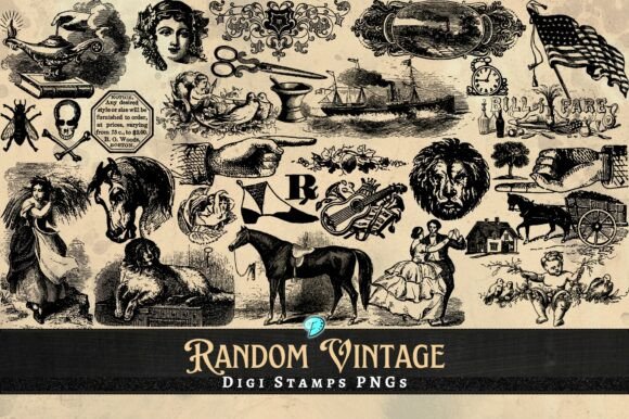 Unlocking Creativity with Random Vintage Digi Stamps